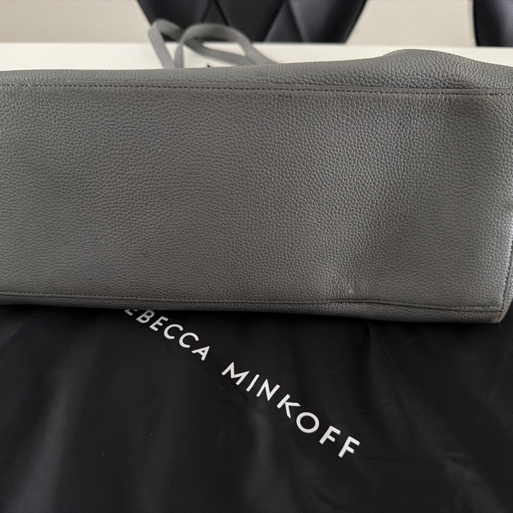 Rebecca Minkoff Large Leather Megan Tote Color STEEL - Picture 2 of 4
